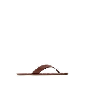 Jw Anderson Men Chocolate Leather Thong Slippers